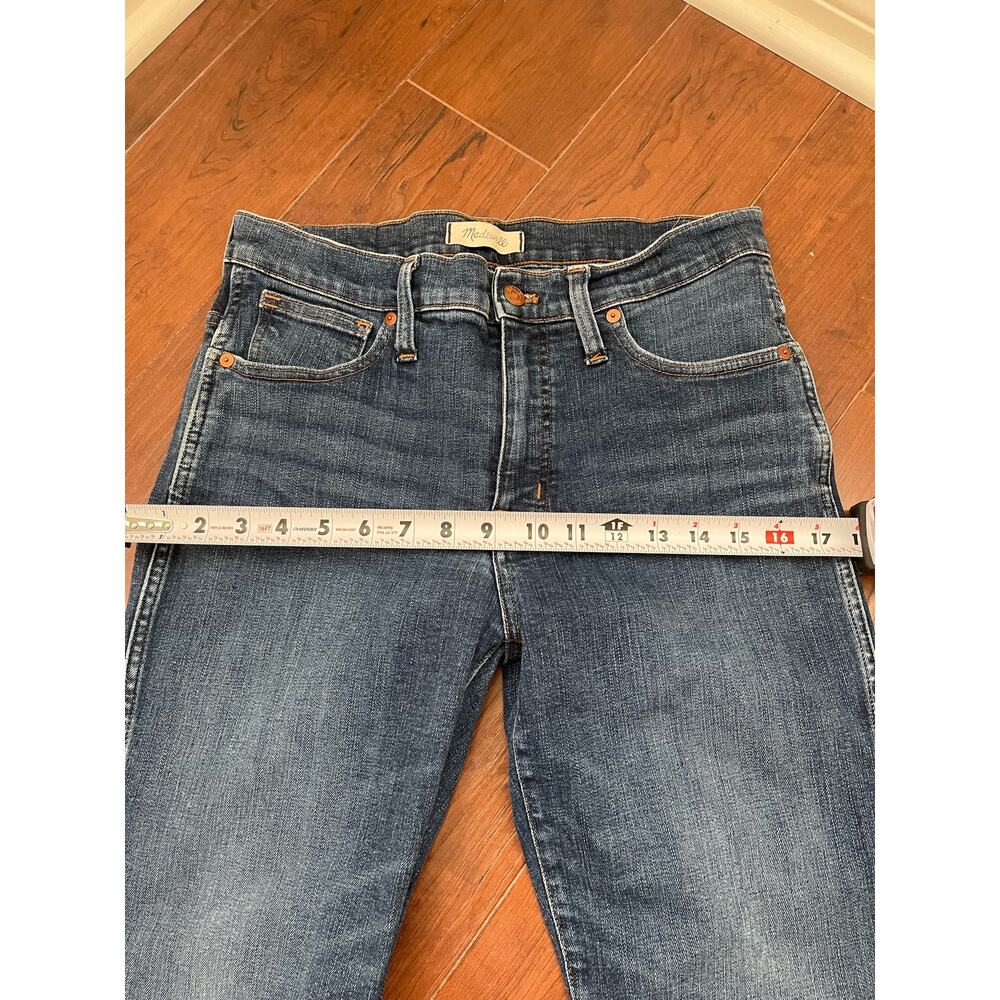Madewell Slim Straight Hammond Blue High Rise Jeans Denim Women’s Size 30 - Picture 11 of 13
